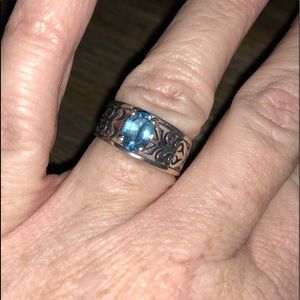 Adoree Ring with Blue Topaz